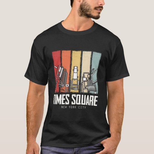 New York Times Square Ny Hike Travel Tourist Tシャツ (正面)