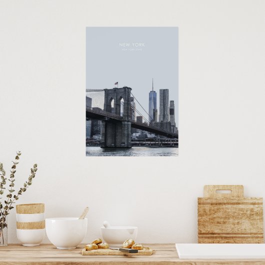 New York Travel Artwork ポスター (キッチン)