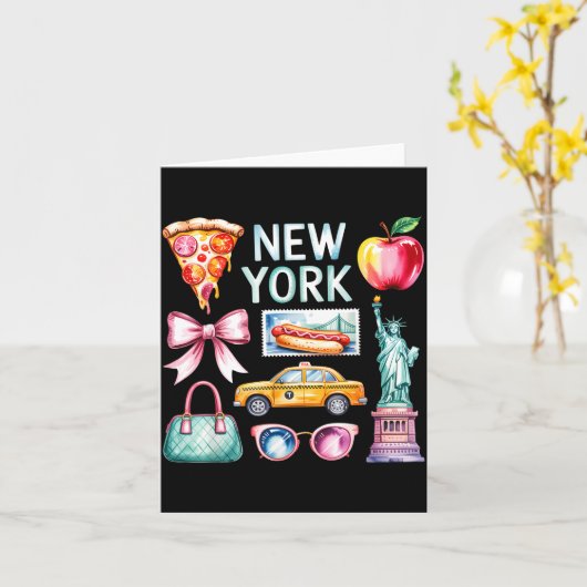 New York Trip - Girls Trip  カード (黄色い花)