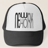 New-York-Typography Black-Grey キャップ (正面)