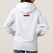New York Typography Motivational Women's Hoodie パーカ (裏面)