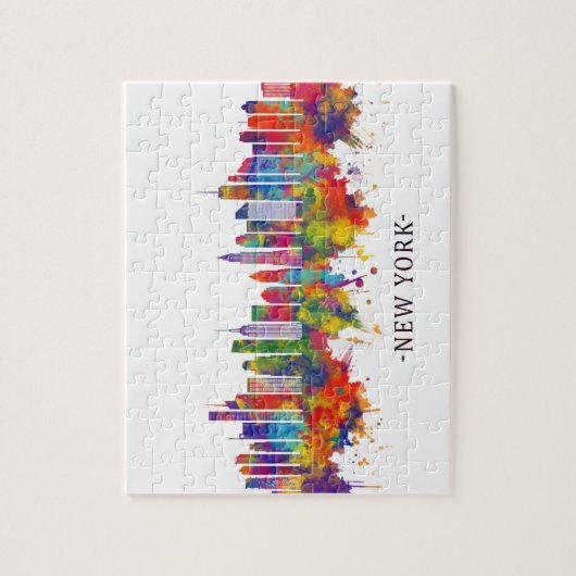 New York USA Skyline ジグソーパズル (縦)