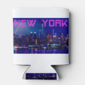 New york Vaporwave Retro 缶クーラー (裏面)