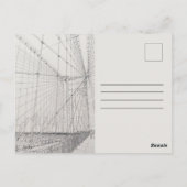 New York View Postcard Central Park & Brooklyn ポストカード (裏面)