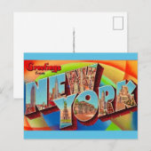 New York Vintage Postcard ポストカード (正面/裏面)