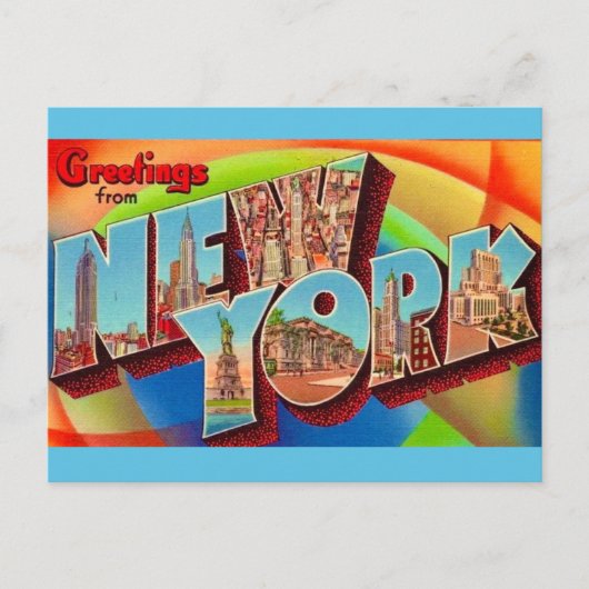 New York Vintage Postcard ポストカード (正面)