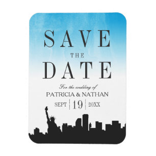 New York Wedding Save the Date マグネット