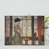 New York Window in Winter (by Childe Hasssam) カード (スタンド正面)