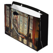 New York Window in Winter (by Childe Hasssam) ラージペーパーバッグ (裏面アングル)