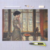 New York Window in Winter (by Childe Hasssam) 薄葉紙 (クラフト)