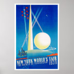 New York World's Fair ポスター<br><div class="desc">Vintage travel poster for the 1939 New York World's Fair ~ The World of Tomorrow.</div>