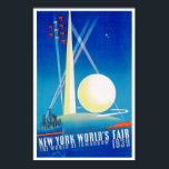 New York World's Fair ポスター<br><div class="desc">Vintage travel poster for the 1939 New York World's Fair ~ The World of Tomorrow.</div>