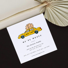 New York Yellow Taxi Square Moving Announcations 案内状