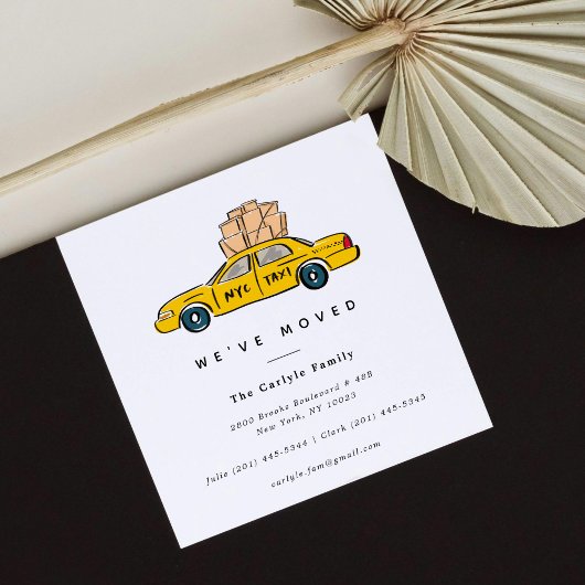 New York Yellow Taxi Square Moving Announcations 案内状