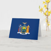 New Yorker Flag, Flag of New York カード (黄色い花)