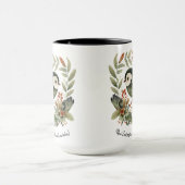 New Zealand Fantail Folk Art マグカップ (中央)