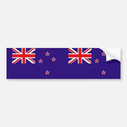 New Zealand flag バンパーステッカー (正面)