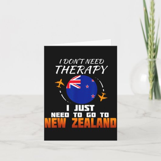 New Zealand Flag I Vacation I Funny New Zealand  カード (正面)