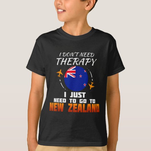 New Zealand Flag I Vacation I Funny New Zealand Tシャツ (正面)