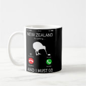 New Zealand Is Calling And I Must Go, Zealand Funn コーヒーマグカップ (左)