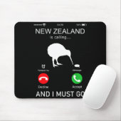 New Zealand Is Calling And I Must Go, Zealand Funn マウスパッド (マウス)