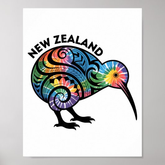 New Zealand Kiwi Bird ポスター (正面)