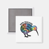 New Zealand Kiwi Bird  マグネット (正面/裏面)