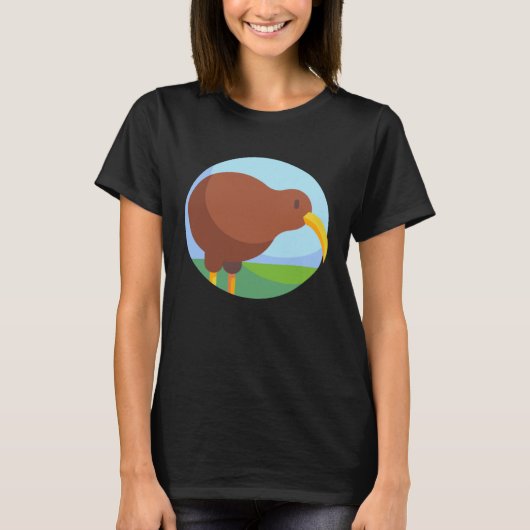 New Zealand Kiwi Bird Animal Wildlife  6 Tシャツ (正面)