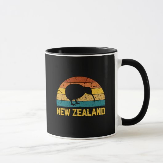 New Zealand Kiwi Retro  マグカップ (右)