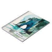 New Zealand Landscape Cathedral Cove Notebook ノートブック (左側)