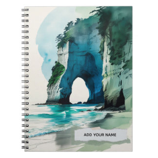 New Zealand Landscape Cathedral Cove Notebook ノートブック