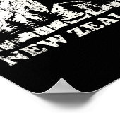 New Zealand Mountain Hiker Gift New Zealand ポスター (角)