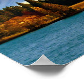 New Zealand Mountain Landscape ポスター (角)