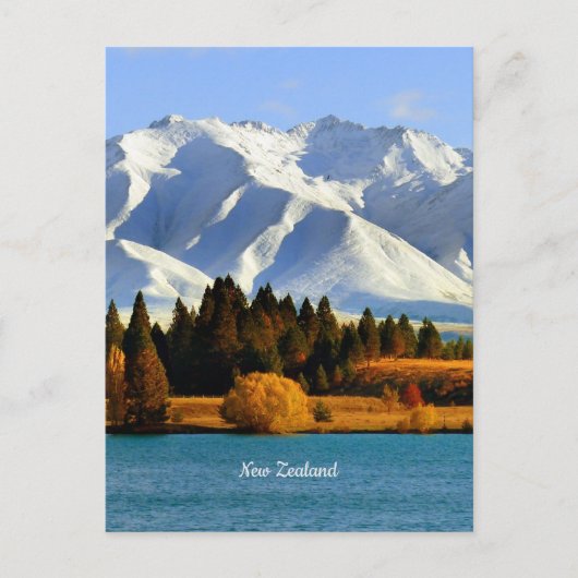 New Zealand Mountain Landscape ポストカード (正面)
