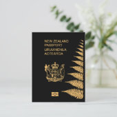 New Zealand passport ポストカード (スタンド正面)