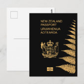 New Zealand passport ポストカード (正面/裏面)