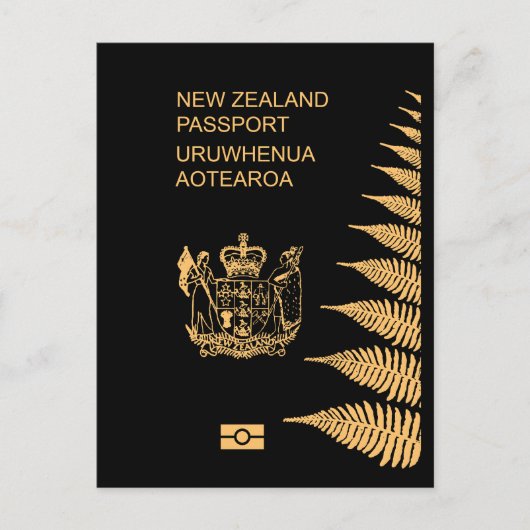 New Zealand passport ポストカード (正面)