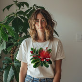New Zealand Pohutukawa Tree Flower Tシャツ