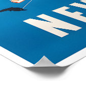 New Zealand Print Travel Poster Map Print ポスター (角)