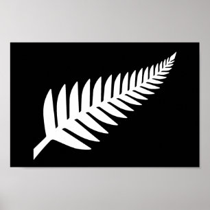 New Zealand Silver Fern ポスター