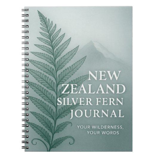 New Zealand Silver Fern Journal – Wilderness  ノートブック (正面)