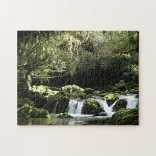 New Zealand Stream with Waterfalls自然写真 ジグソーパズル