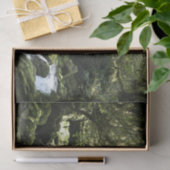 New Zealand Stream with Waterfalls自然写真 薄葉紙 (ギフト)