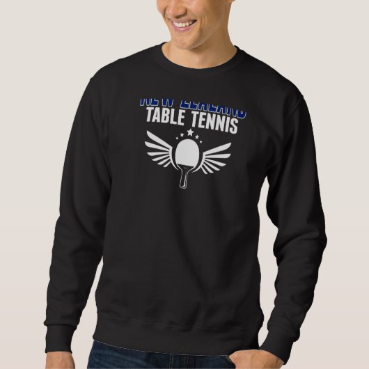 New Zealand Table Tennis  Support Kiwi Ping Pong T スウェットシャツ (正面)