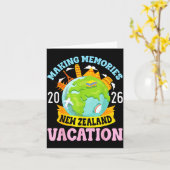New Zealand Vacation 2026 Travel Making Memories F カード (黄色い花)