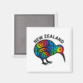 New Zealand Vacation, New Zealand Souvenirs, Kiwi  マグネット (正面/裏面)