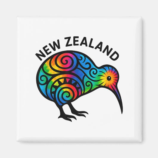 New Zealand Vacation, New Zealand Souvenirs, Kiwi  マグネット (正面)