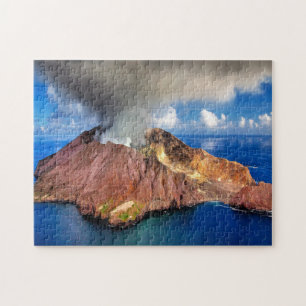 New Zealand volcano, White Island ジグソーパズル