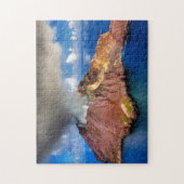 New Zealand volcano, White Island ジグソーパズル (縦)