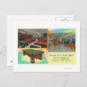 Newarkプールテーブルのインテリアビュー ポストカード (正面/裏面)